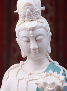 陶瓷观世音菩萨佛像摆件艺术收藏