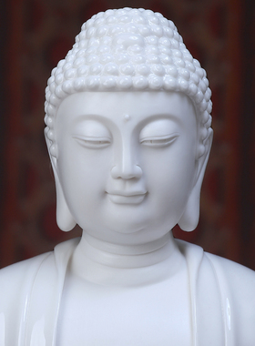 戴玉堂三宝如来陶瓷供奉阿弥陀佛