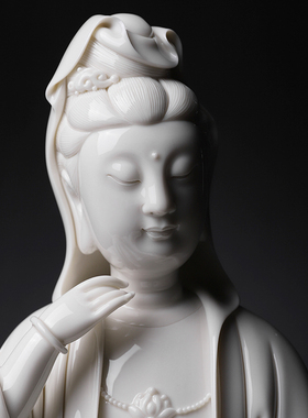 戴玉堂祥云观音大师菩萨书房摆件