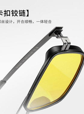 开车专用偏光墨镜男超轻钢皮方框太阳镜男偏光双梁防晒开车夜视镜