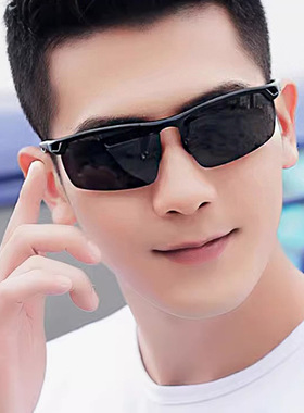 跨境新款超轻铝镁偏光太阳镜骑行墨镜男日夜钓鱼驾驶防紫外线眼镜