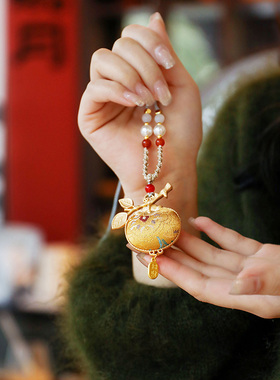 手工刺绣小马本命年吉祥物挂件