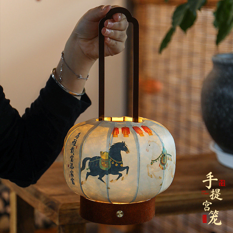 马年新年装饰灯笼摆件马上有福过年春节客厅咖啡店铺桌面氛围布置,淘宝优惠券,粉丝福利购,淘宝优惠卷