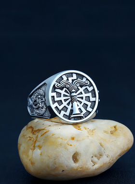 北欧神话阿南纳比男士925银戒指