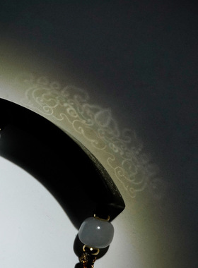 枣木镶银饕餮手链男式黑檀镶嵌中国风手饰高级感道家饰品手牌配件