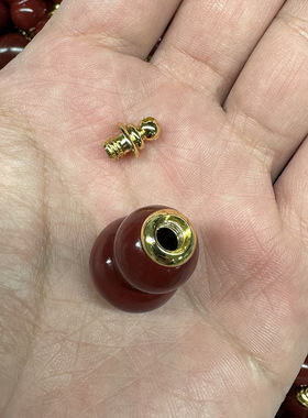 朱砂葫芦吊坠可打开空心瓶子装砂葫芦项链钥匙扣低含量手机挂件