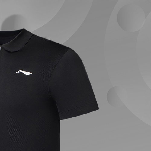 正品 李宁夏季款男子短袖宽松 POLO衫 APLS073 - 图2