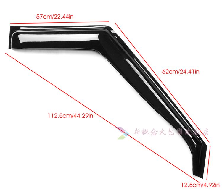 22款江铃福顺晴雨挡新JMC多功能乘用车窗挡雨板黑色加厚透明雨档 - 图3