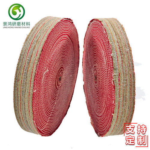 不锈钢抛光轮200/250/300/350 麻轮剑麻轮抛光布轮麻布压轮镜面轮 - 图2