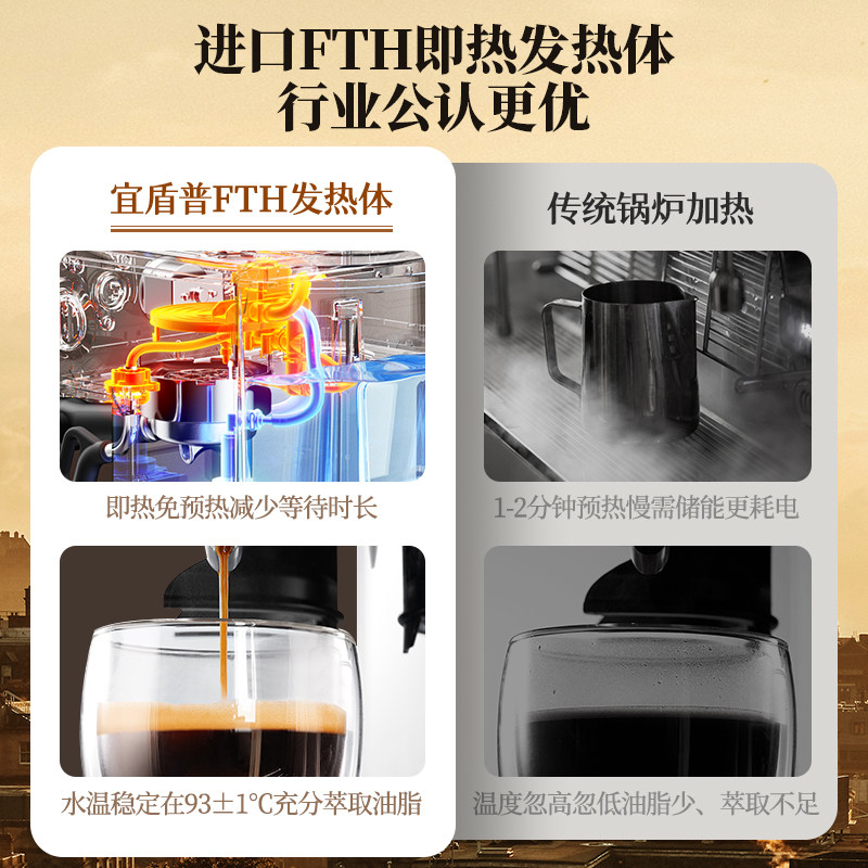 edenpure宜盾普意式咖啡机全一体机 edenpure宜盾普咖啡机