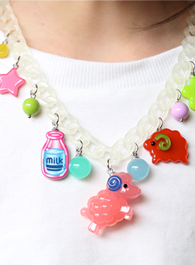 可爱韩国进口饰品毛衣链