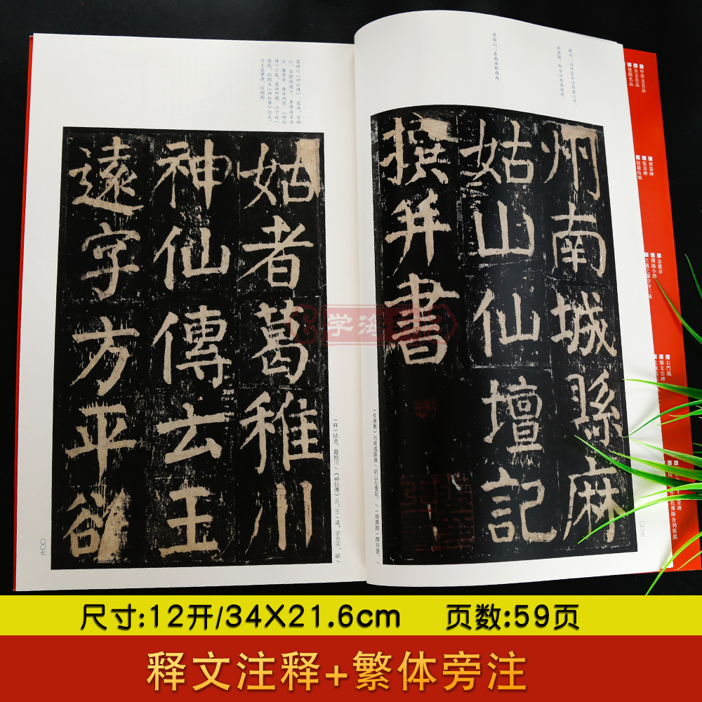 颜真卿麻姑仙坛记中国碑帖名品59译文注释繁体旁注颜体楷书毛笔字帖书法临摹古帖拓本正版书籍上海书画出版社学海轩 - 图0