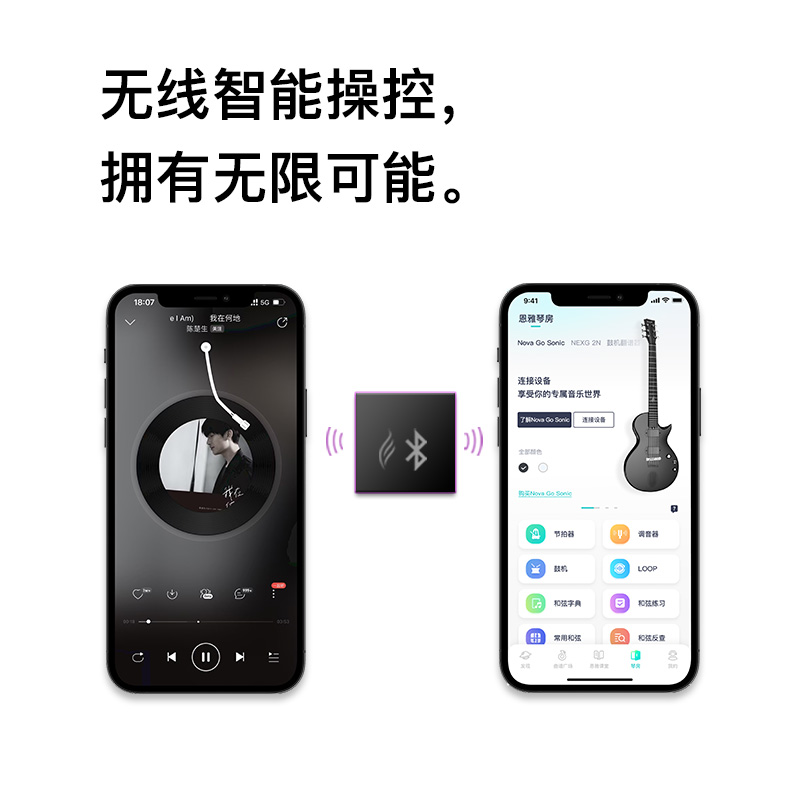 ENYA恩雅SONIC一体智能碳纤维电吉他自带音箱效果器 - 图2