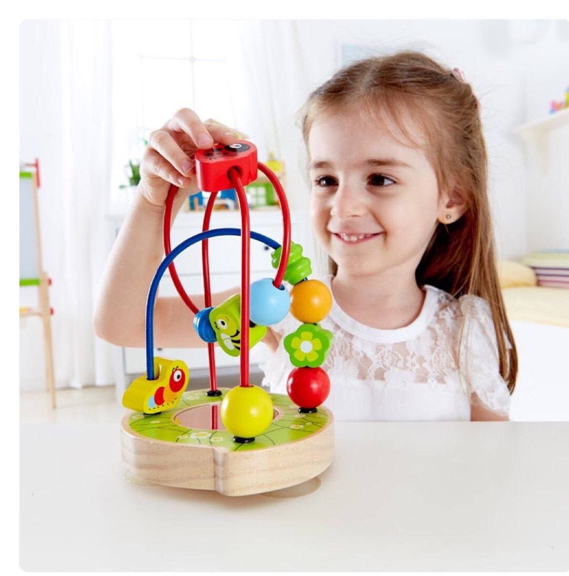 德国Hape森林游乐园绕珠吸盘玩具婴幼儿童益智早教积木专注力训练,淘宝优惠券,粉丝福利购,淘宝优惠卷