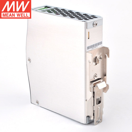 台湾明纬DDR-120C-24超薄导轨直流转直流开关电源变压器120W24V5A - 图1