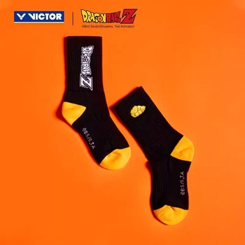 VICTOR威克多胜利七龙珠Z联名羽毛球袜毛巾底运动袜SK508 509DBZ - 图1