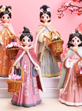 汉服女孩系列披风款汉服少女摆件