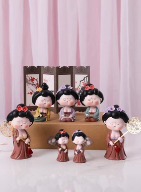 西安仕女摆件车载摇头古风古风