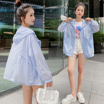 Pregnant woman sunscreen 2022 Summer new even cap breathable thin jacket large size size Fat MM short sunscreen cardiovert