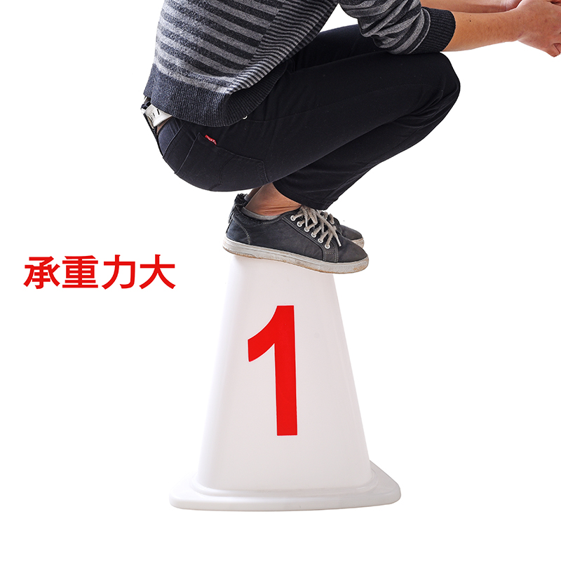 田径专业比赛ABS三角形道次墩 方形分道牌 田径道次牌 1-8号 - 图2