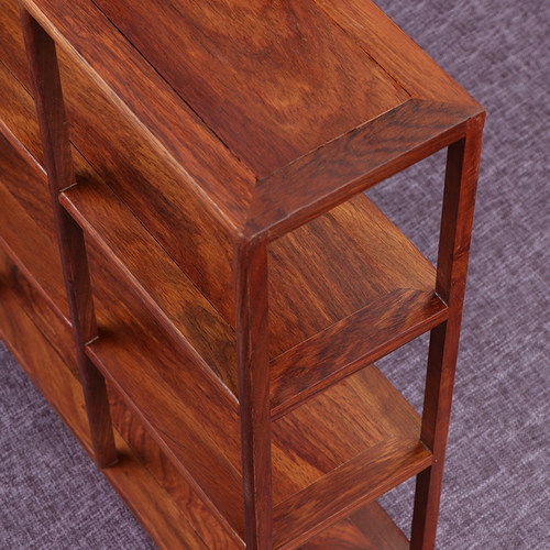 花梨木茶壶架子茶杯架小博古架多宝阁客厅简约中式置物架小摆件架 - 图1