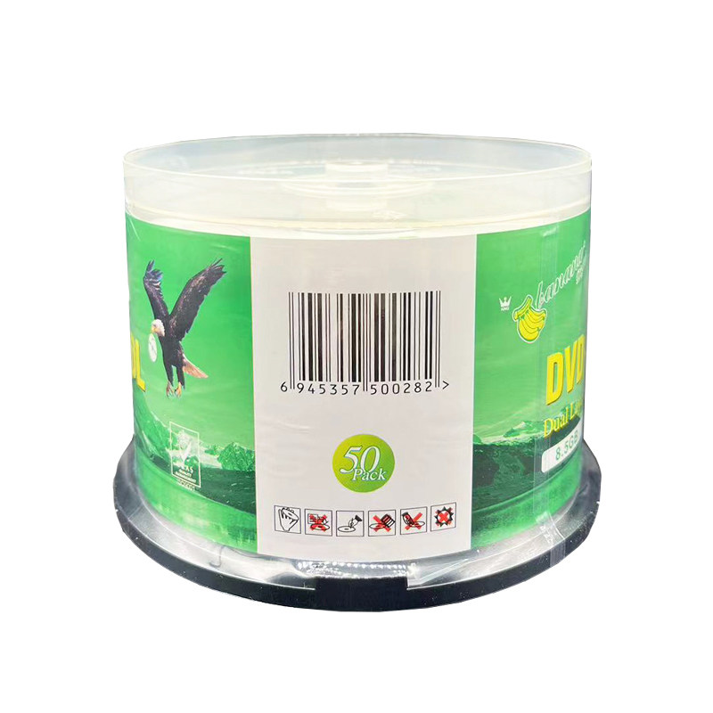 Dvd banana printable large capacity barrel burning disk