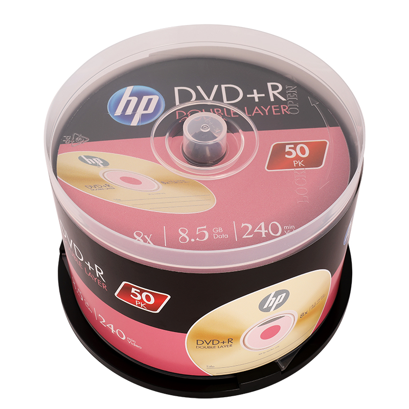 惠普8.5G光盘DVD刻录盘DVD+R 8G光盘大容量D9光碟8G光碟DL50片装 - 图2