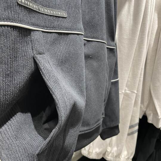 李宁时尚风衣男子春季款宽松加绒保暖灯芯绒针织立领外套AFDU031