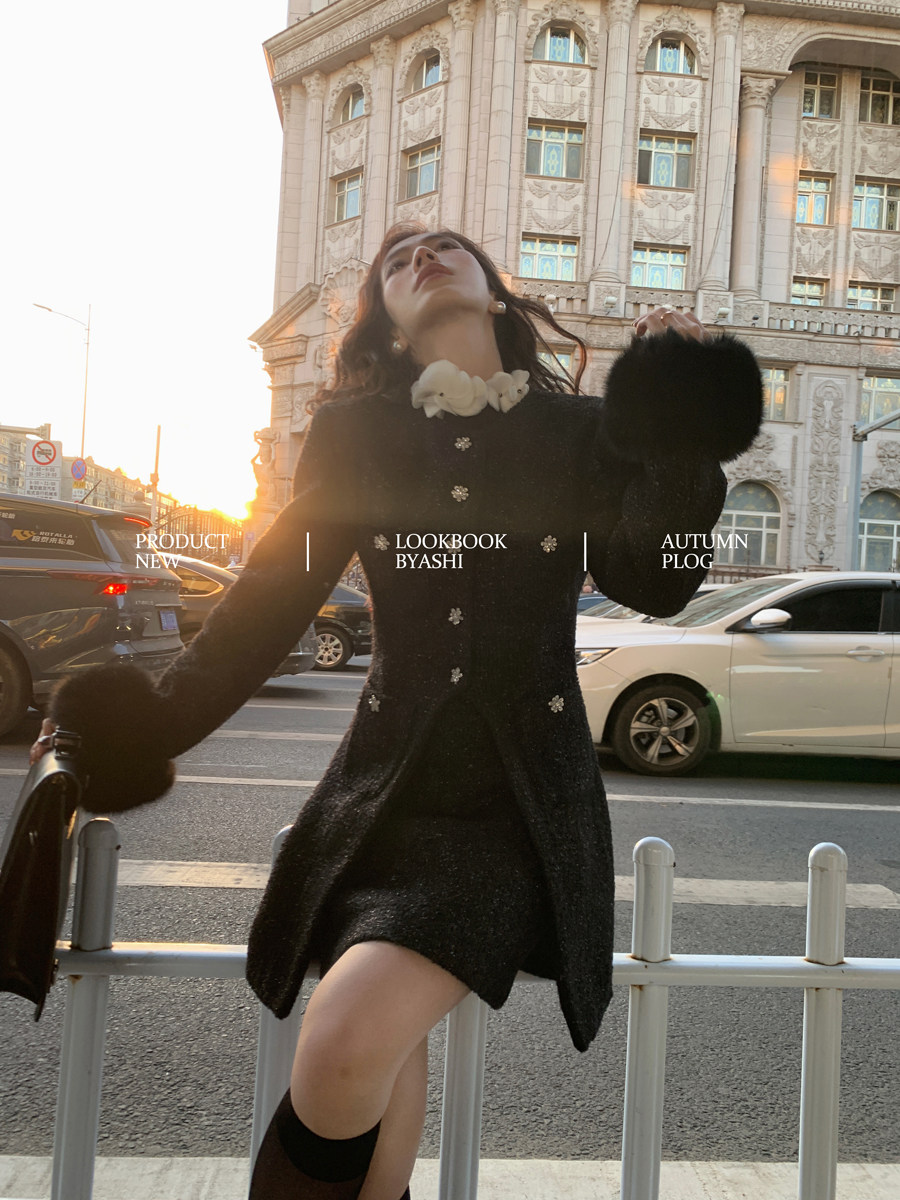 大于诗集 法式轻奢小香风外套女小个子夹棉高腰包臀裙短裙套装冬,淘宝优惠券,粉丝福利购,淘宝优惠卷