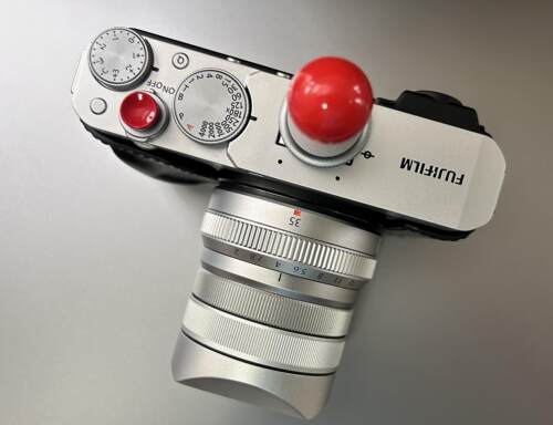 新款金属适用于富士xf35 XF23mmF2.R WR XC35MM  f2镜头遮光罩 - 图0