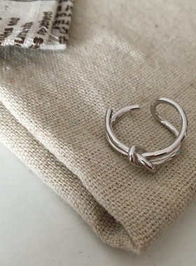 ins戒指东大门打结镂空不褪色