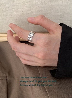 2022年新款潮ins小众褶皱设计锡