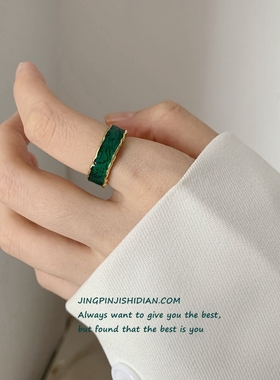 小众设计感随形不规则开口戒指女