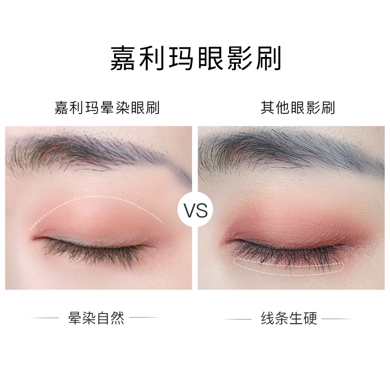 galimard化妆品旗舰店嘉利玛化妆刷全套眼影女便携刷软毛眼部超柔软不扎眼学生五支套装2