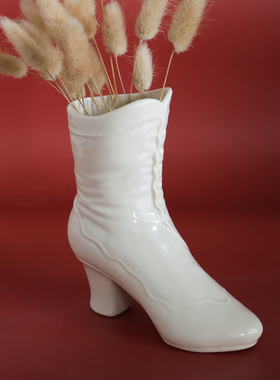 创意高跟鞋陶瓷欧式家居摆件