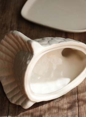 陶瓷复古感恩节火鸡造型黄油碟