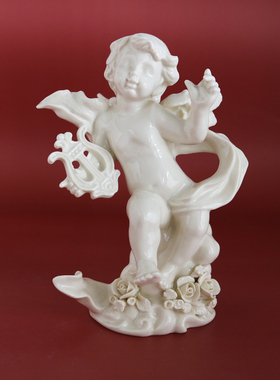 陶瓷欧式风乐器天使礼物装饰品