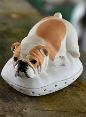 轻奢陶瓷小众英斗香炉可爱卡通创意手工桌面治愈家居陶艺装饰客厅