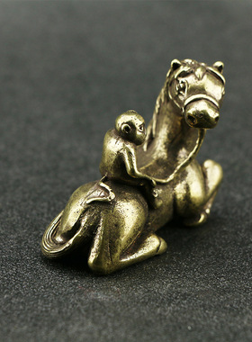 古玩青铜器马上家居客厅工艺品