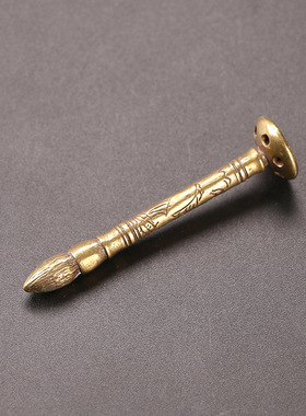 复古纯铜压烟棒毛笔个性熄火