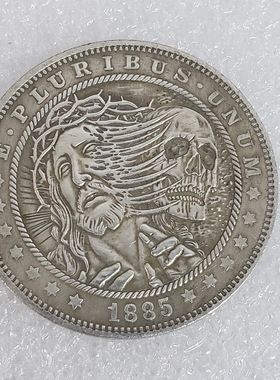 纯手工匠复古法作旧合金复刻道具银元美国摩根流浪汉硬币工艺品礼