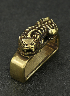 貔貅纯铜皮带固定男士介子