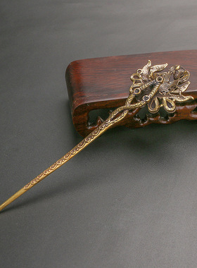 潮爱古典簪子铜盘饰品妇女