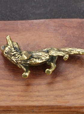 跨境美式做旧纯铜摆件书房