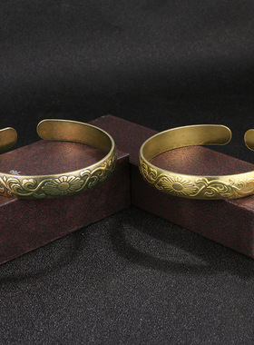 新款雏菊花朵铜手镯复古礼物