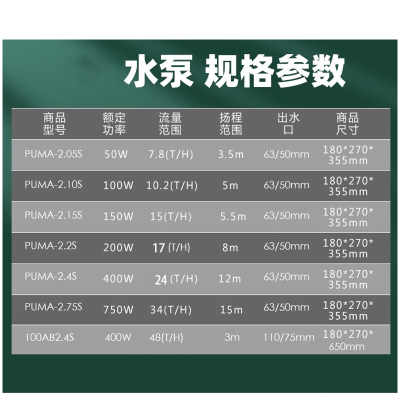 日本鱼池户外潜水泵锦鲤鱼池大流量循环过滤泵鱼池塘大功率抽水泵-图2