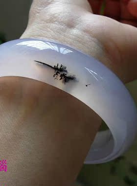 巴西玛瑙纯天然紫罗兰色水晶手镯