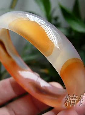 巴西纯天然朱砂玛瑙手镯送妈妈