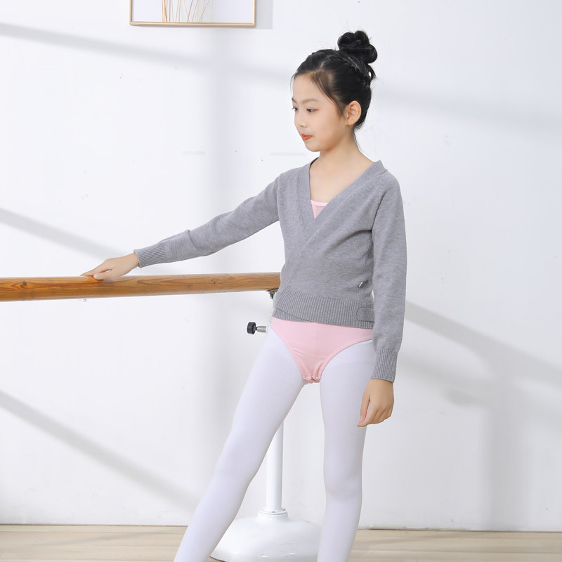 儿童舞蹈毛衣练功小外套女童舞蹈针织开衫跳舞披肩舞服芭蕾服加厚,淘宝优惠券,粉丝福利购,淘宝优惠卷