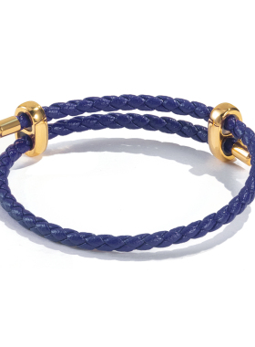 可调节3mm防水皮绳3d手链可穿硬